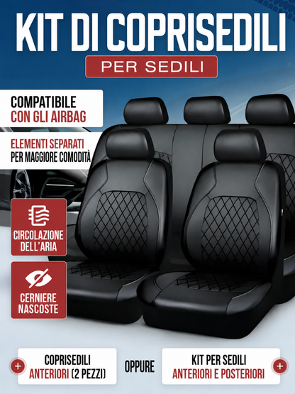 Coprisedili Auto Universali Luxury | Trasforma e Proteggi i Tuoi Sedili | Comfort Premium Ogni Giorno (Copy)
