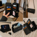 Custodia 4 in 1 in Pelle: telefono, carte, contanti e tracolla, tutto in un solo accessorio
