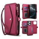 Custodia 4 in 1 in Pelle: telefono, carte, contanti e tracolla, tutto in un solo accessorio