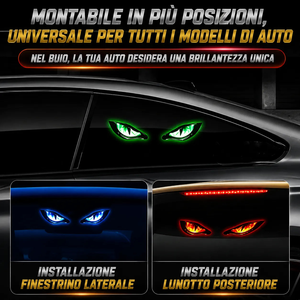 Luce LED Auto Solare Antiurto: visibilità notturna, senza pensieri sulla batteria