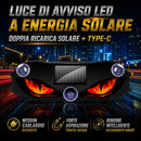 Luce LED Auto Solare Antiurto: visibilità notturna, senza pensieri sulla batteria