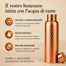 Borraccia in Rame Puro 99,9%: idratazione naturale, senza plastica