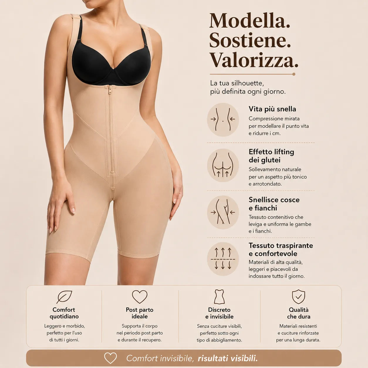 Guaina Contenitiva Post Parto: supporto e comfort, senza rinunciare alla libertà di movimento