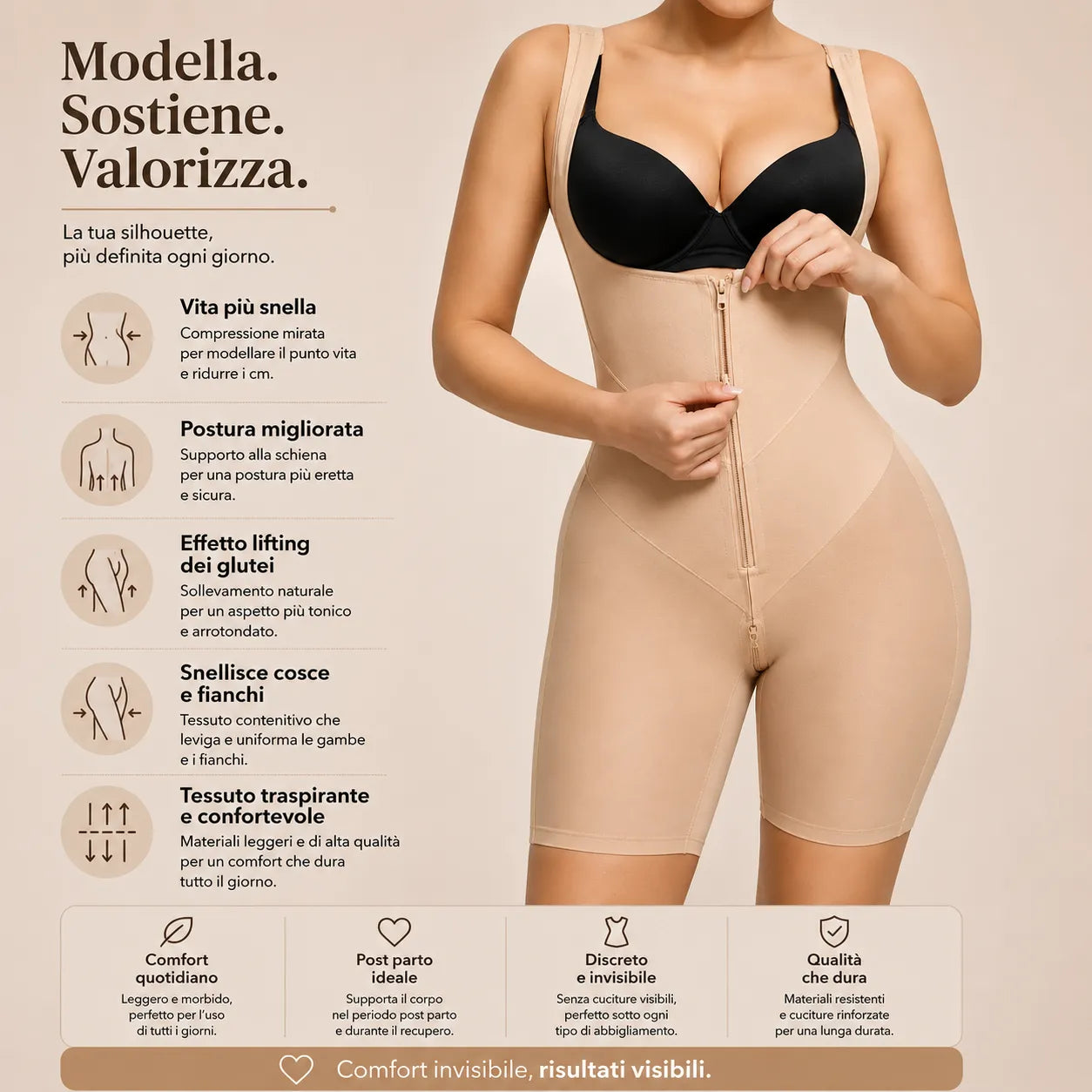 Guaina Contenitiva Post Parto: supporto e comfort, senza rinunciare alla libertà di movimento