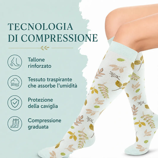 Calzini a Compressione per Polpaccio, 6 pz: sollievo per le gambe, sport e vita quotidiana