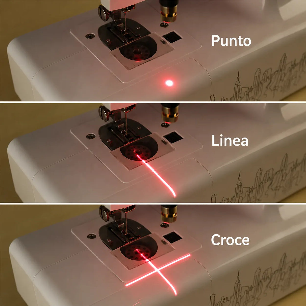 Guida Laser Magnetica per Cucito: cuciture dritte, senza segni sul tessuto