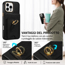Custodia in Pelle con Porta Carte e Anello: tutto l'essenziale, in un solo accessorio