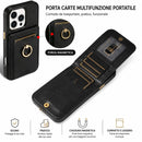 Custodia in Pelle con Porta Carte e Anello: tutto l'essenziale, in un solo accessorio