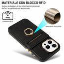 Custodia in Pelle con Porta Carte e Anello: tutto l'essenziale, in un solo accessorio