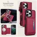 Custodia 4 in 1 in Pelle: telefono, carte, contanti e tracolla, tutto in un solo accessorio