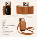 Custodia Portafoglio 3 in 1: telefono, carte e contanti, sempre con te