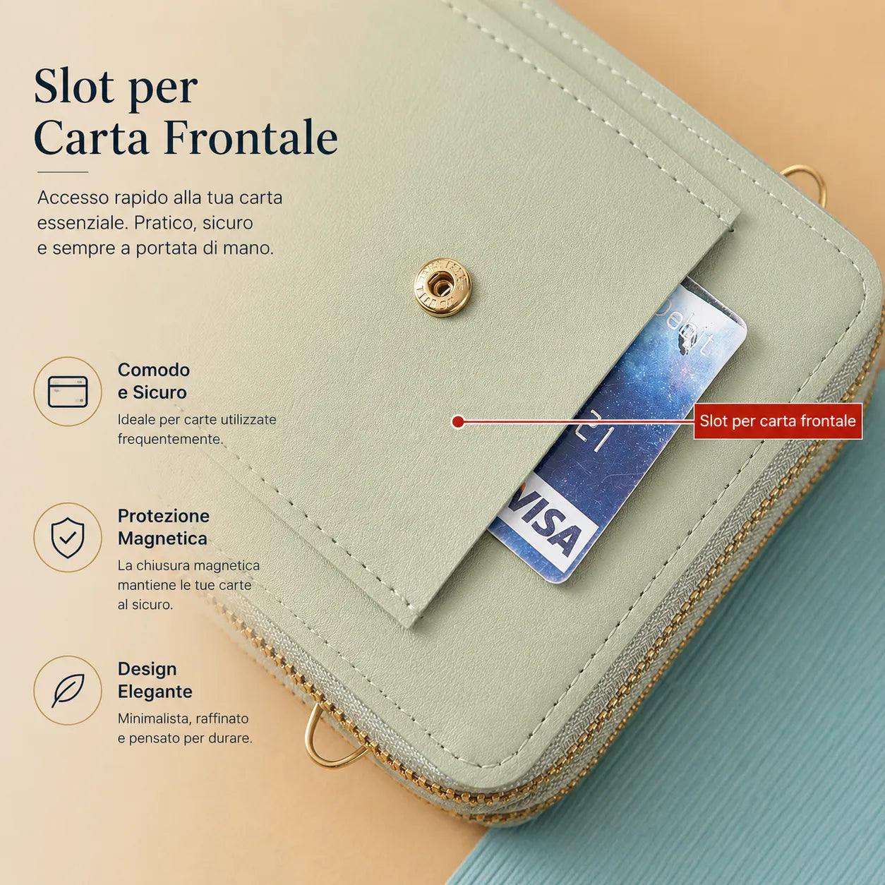Borsa a Tracolla con Finestra Touchscreen: rispondi al telefono senza aprirla