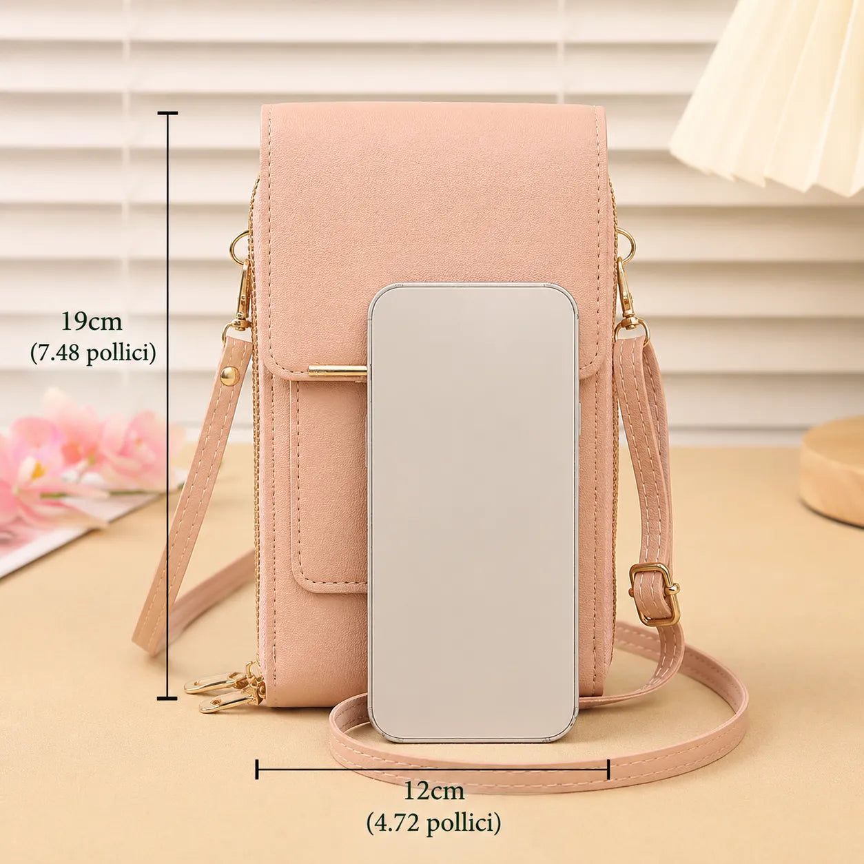 Borsa a Tracolla con Finestra Touchscreen: rispondi al telefono senza aprirla