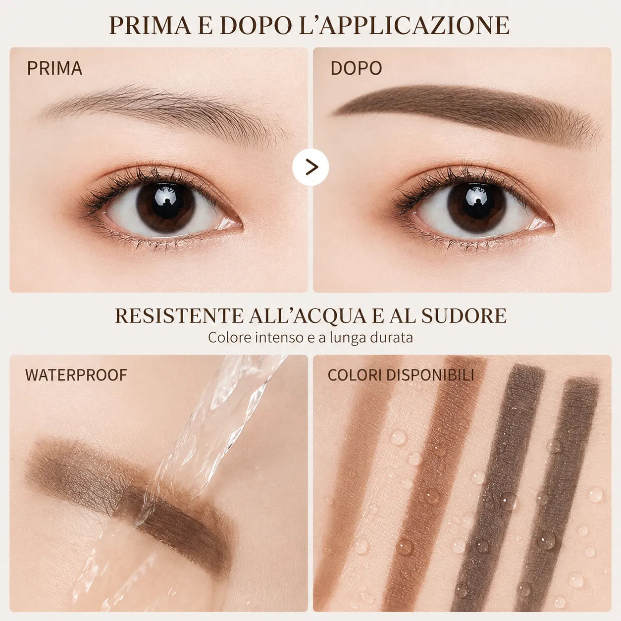 Timbro per Sopracciglia Bicolore: sopracciglia piene e naturali, in pochi secondi