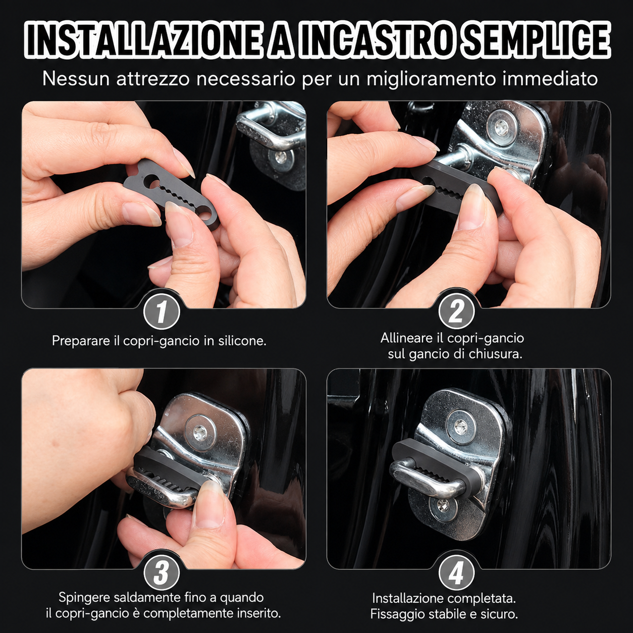 Cuscinetti Ammortizzanti per Portiere Auto: chiusura silenziosa, senza rumore