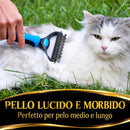 Spazzola Sottopelo Doppia Faccia: nodi sciolti e peli sotto controllo, senza stress per il pet
