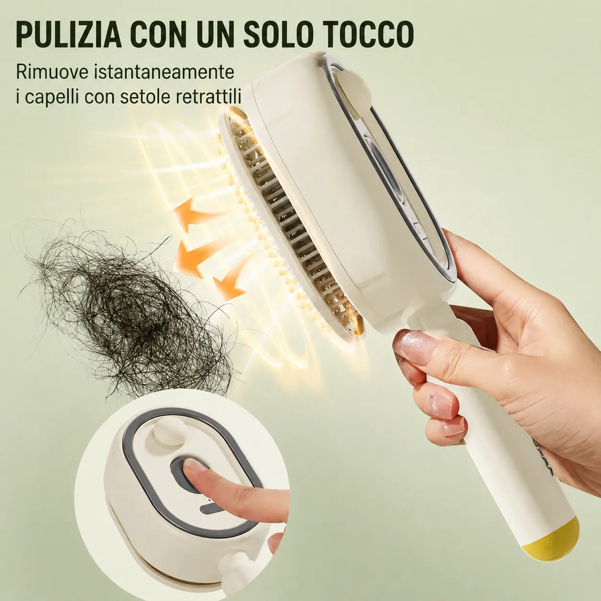 Spazzola Elettrica con Spray e Massaggio: cura del cuoio capelluto, senza nodi