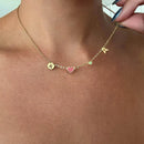Collana con Iniziali a Cuore: personalizzabile, resiste ad acqua e tempo
