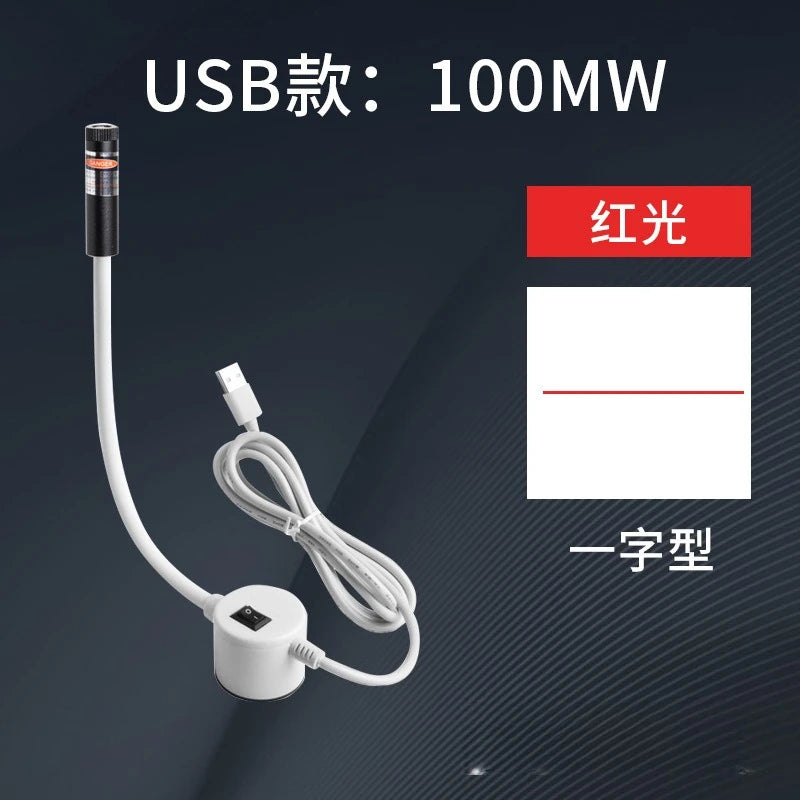 USB Red Laser Positioning Light Infrared Working Lamp Cutting with Magnetic Base DC5V Line/Cross/dot Sewing Machine Accessories