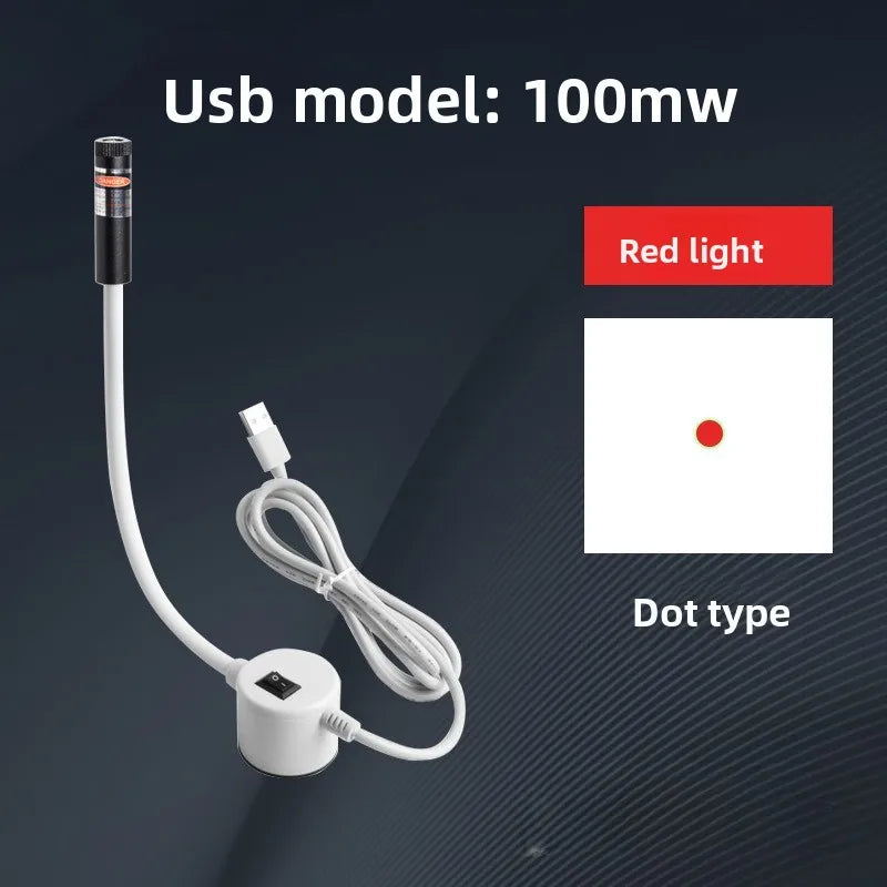 USB Red Laser Positioning Light Infrared Working Lamp Cutting with Magnetic Base DC5V Line/Cross/dot Sewing Machine Accessories