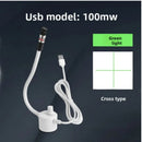 USB Red Laser Positioning Light Infrared Working Lamp Cutting with Magnetic Base DC5V Line/Cross/dot Sewing Machine Accessories