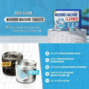 Washing Machine Cleaner  Pack-Deep Cleaning Tablets Odor Removing Tablets for Washer Laundry Supplies Cleaning Products for Home