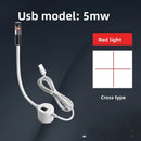 USB Red Laser Positioning Light Infrared Working Lamp Cutting with Magnetic Base DC5V Line/Cross/dot Sewing Machine Accessories