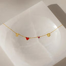 Collana con Iniziali a Cuore: personalizzabile, resiste ad acqua e tempo