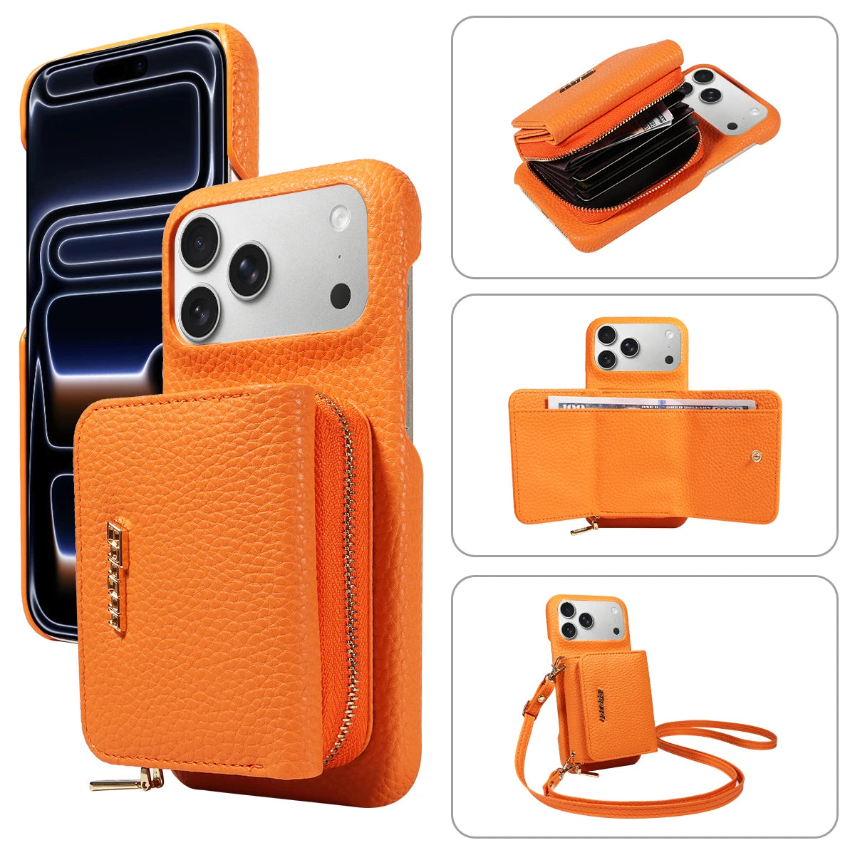 Custodia Portafoglio 3 in 1: telefono, carte e contanti, sempre con te