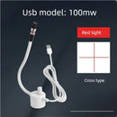 USB Red Laser Positioning Light Infrared Working Lamp Cutting with Magnetic Base DC5V Line/Cross/dot Sewing Machine Accessories
