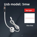 USB Red Laser Positioning Light Infrared Working Lamp Cutting with Magnetic Base DC5V Line/Cross/dot Sewing Machine Accessories