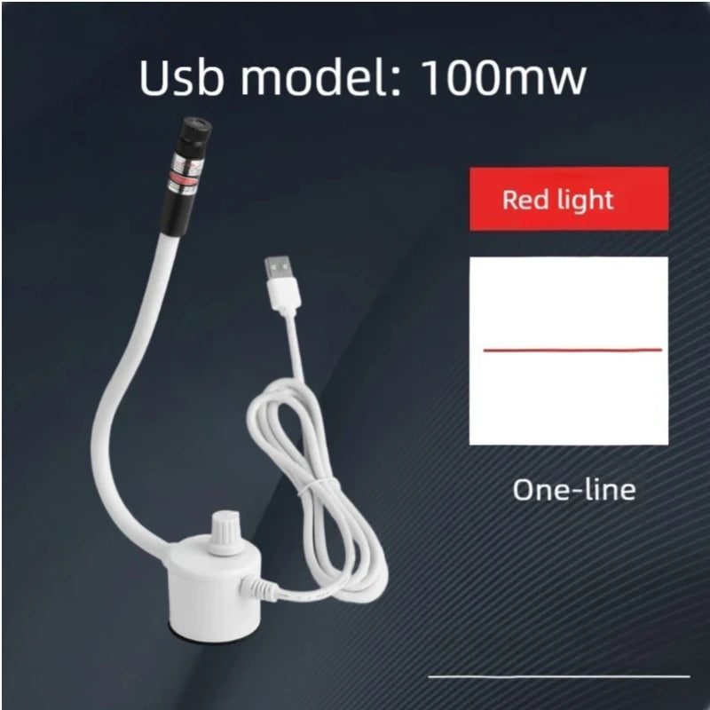 USB Red Laser Positioning Light Infrared Working Lamp Cutting with Magnetic Base DC5V Line/Cross/dot Sewing Machine Accessories