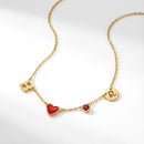 Collana con Iniziali a Cuore: personalizzabile, resiste ad acqua e tempo