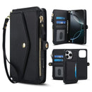 Custodia 4 in 1 in Pelle: telefono, carte, contanti e tracolla, tutto in un solo accessorio