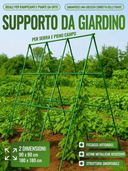 Supporto da Giardino Regolabile: sostiene ogni pianta, senza piegarsi