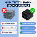 Panno in Microfibra Ultra-Assorbente: vetri e superfici senza aloni, in un solo passaggio