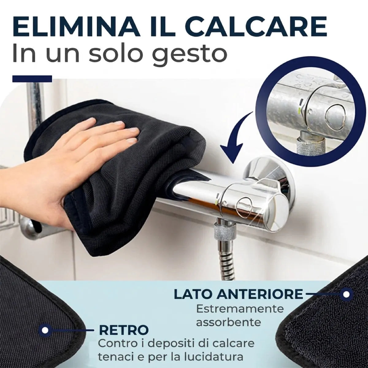 Panno in Microfibra Ultra-Assorbente: vetri e superfici senza aloni, in un solo passaggio